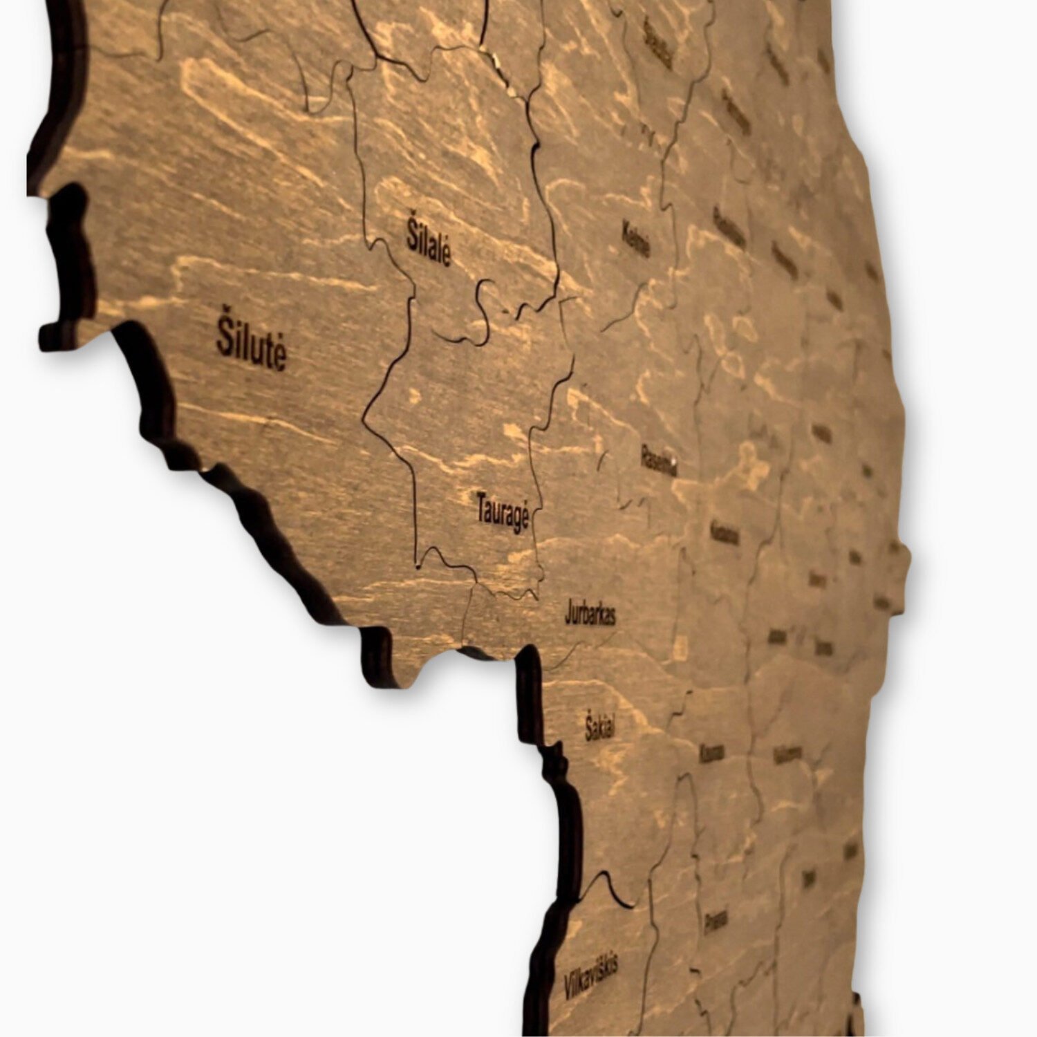 3 Wooden map of Lithuania - Image 3