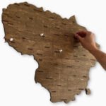 Wooden map of Lithuania - Image 2